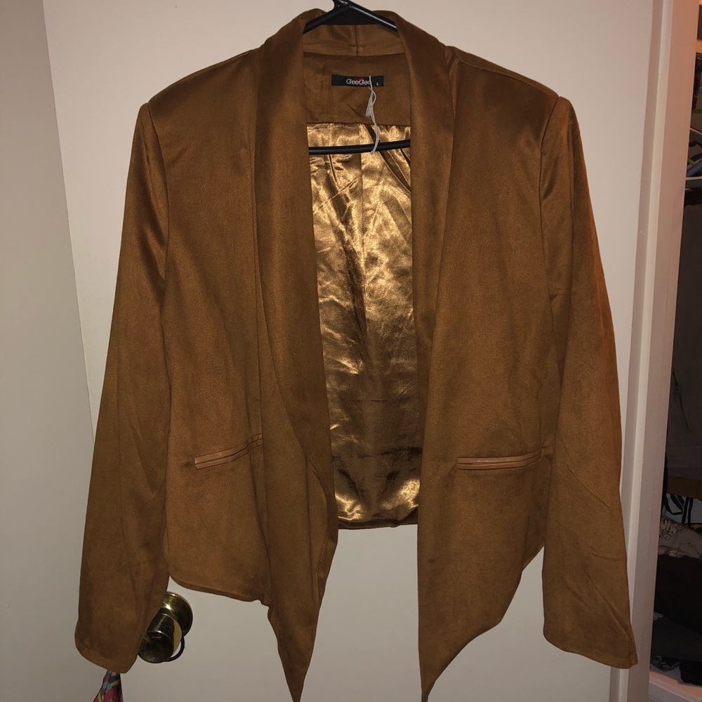 suede blazer